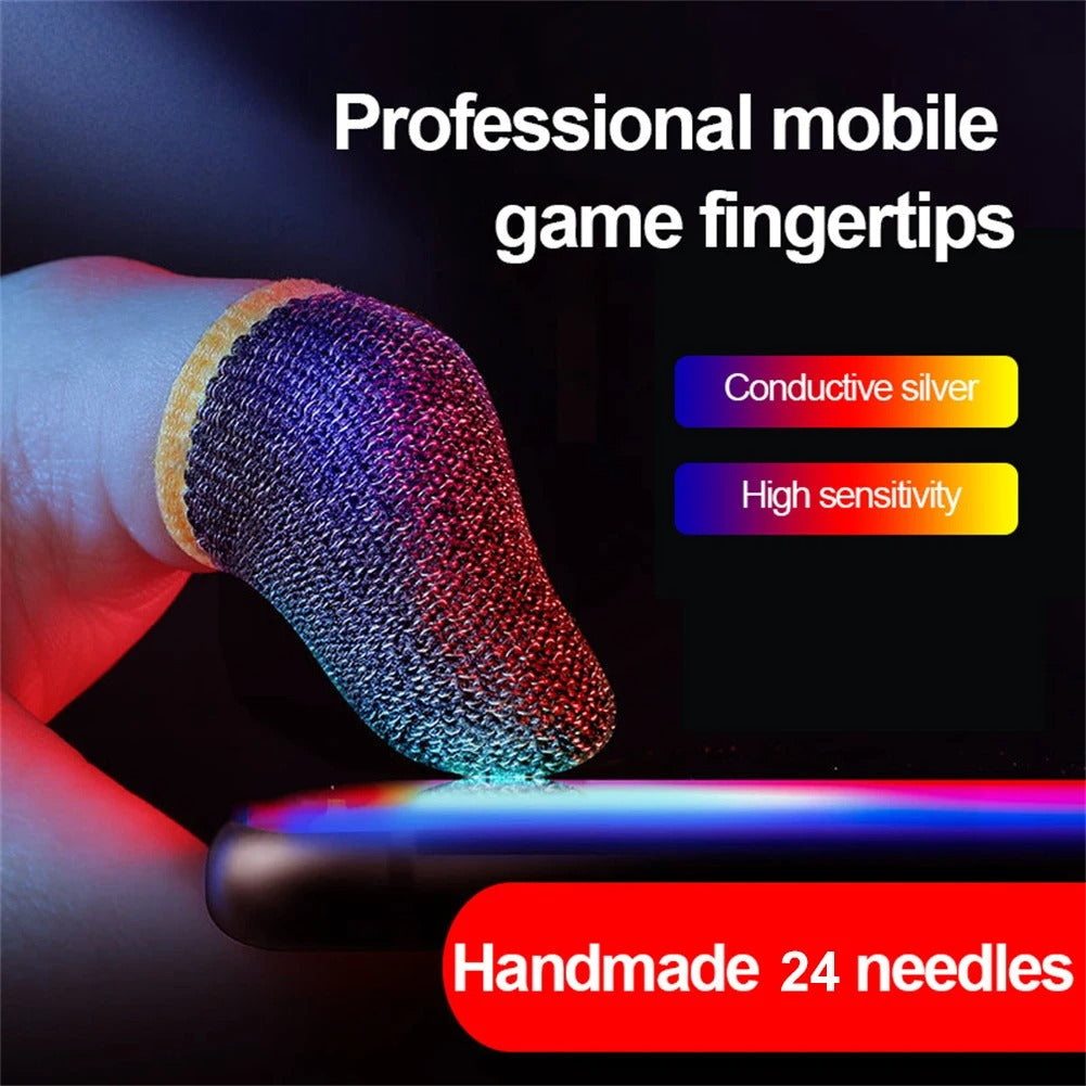 Mobile Game Fingertip Gloves For PUBG Gamer Sweatproof Anti-slip Touch Screen Finger Sleeve Breathable Gaming Finger Cover Cot